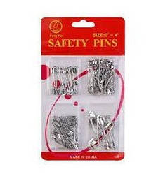 Набір шпильок англійських 60 шт. Набір шпильок різних розмірів. Невидимка кругла