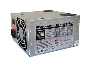 ATX 400 Вт джерела живлення (120 мм) Frimecom SM400 BL (400 Вт) з кабелем/о кабелем #