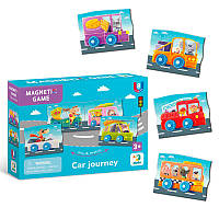 Магнітна гра "Автомобільна подорож 200253 (64) "DoDo", 8 магнітів, в коробці