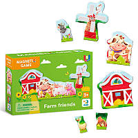 Магнітна гра "Друзі з ферми" 200255 (64) "DoDo", 8 магнітів, в коробці
