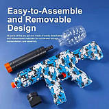 Автомат гідроге лівий Galaxy, M-416 (М96) електро бластер, стріляє орбізами, глушник, від акумулятора 7.4V, фото 5