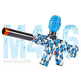 Автомат гідроге лівий Galaxy, M-416 (М96) електро бластер, стріляє орбізами, глушник, від акумулятора 7.4V, фото 3