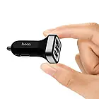 Адаптер автомобільний Hoco Z3 Fast, 2USB, 3.1 А, чорний, фото 5