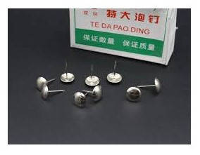 Цвяхи Меблеві Декоративні 11*15 Кнопки-цвяшки. Меблеві цвяхи для декору SILVER