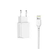 Оригінал! Зарядний пристрій XO L35D 2USB / 2.1А + Lightning white (XO-L35-LGHT) - Вища Якість!, фото 3