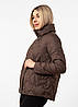 Куртка жіноча шоколадного кольору демісезонна Vivilona, фото 2