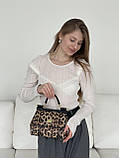 Сумка жіноча Sicily 21cm принт леопард середня Довжина Габмана, фото 2