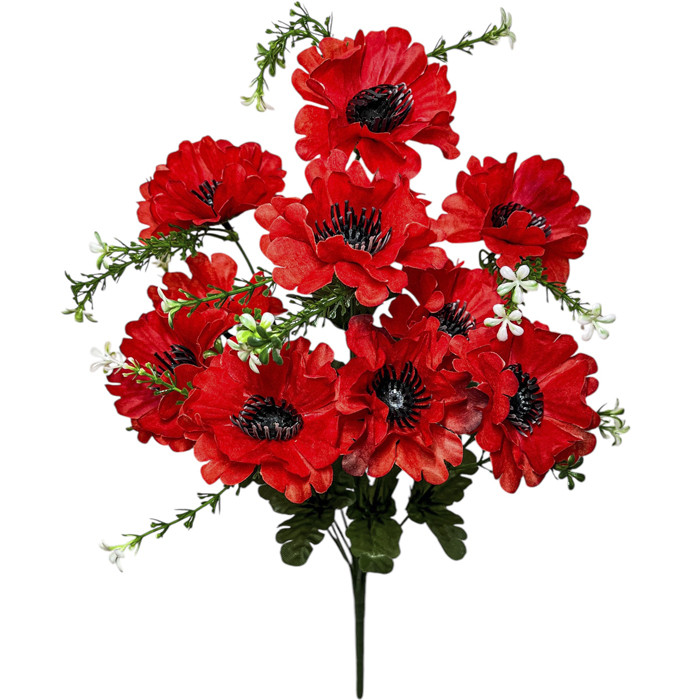 Штучні квіти букет чорнобривці різнокольорові, 42см, фото 1