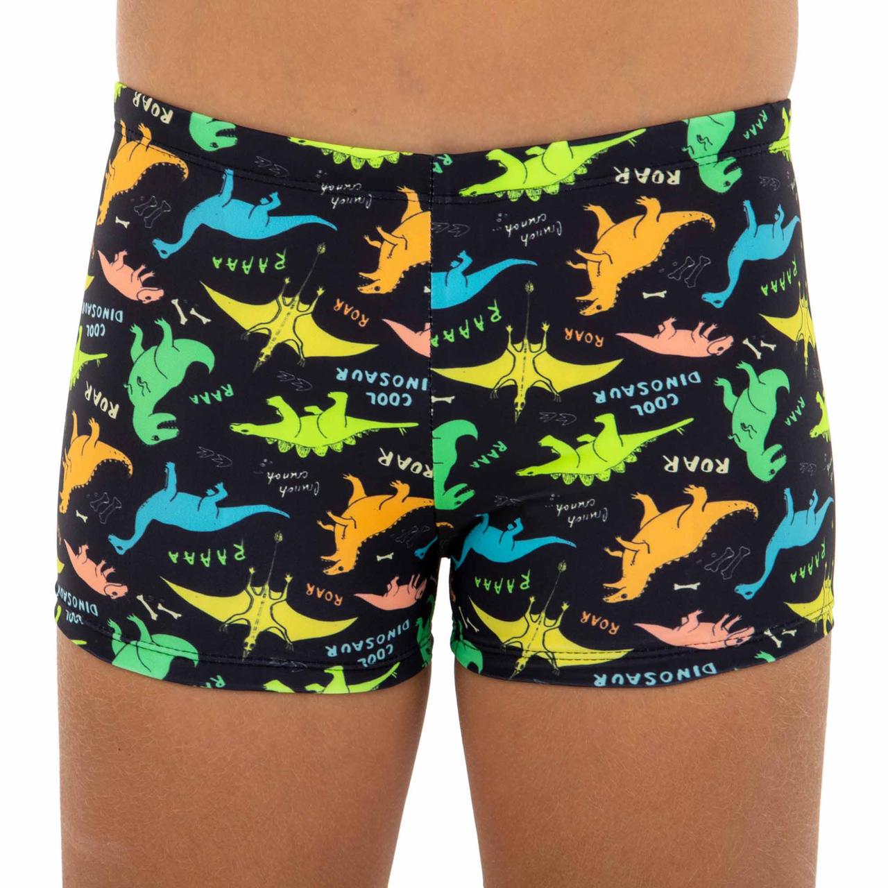 Плавки боксери для хлопчиків для плавання Динозаври 6-8 років Чорний PL-2633    6, фото 1