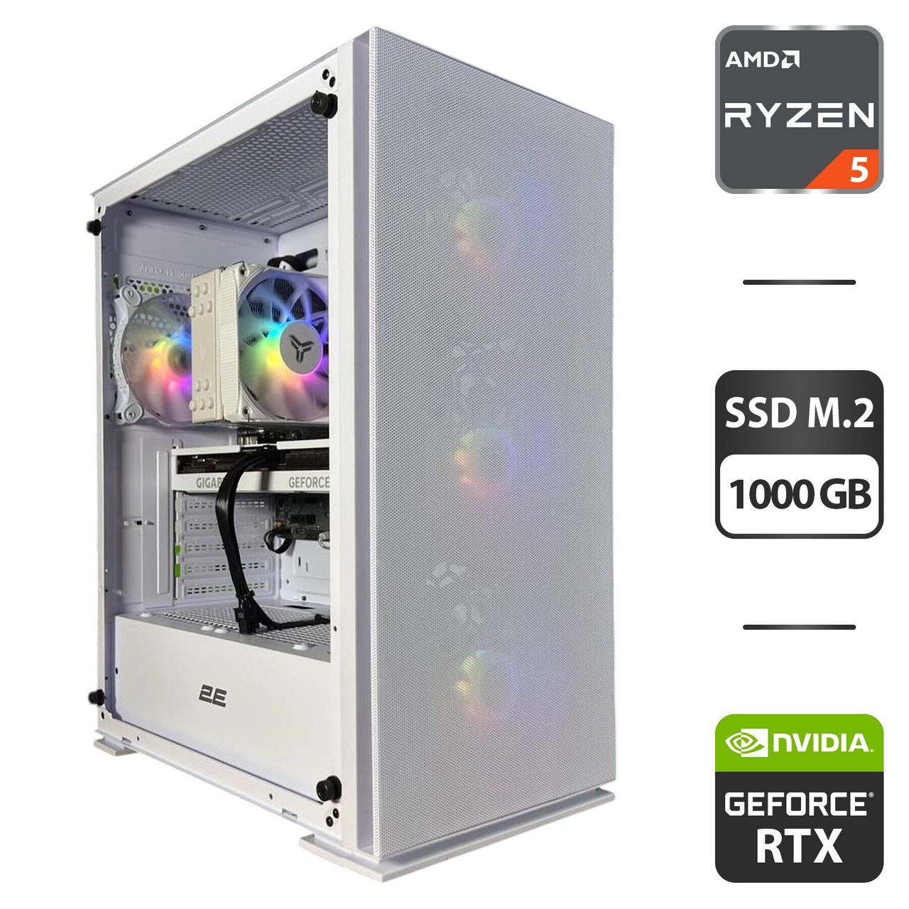 Під замовлення новий ПК 2E Gaming Virtus Neo White MT/ Ryzen 5 7500F/ 32GB RAM/ 1000GB SSD/ RTX 4060 Ti Super 8GB/ 650W