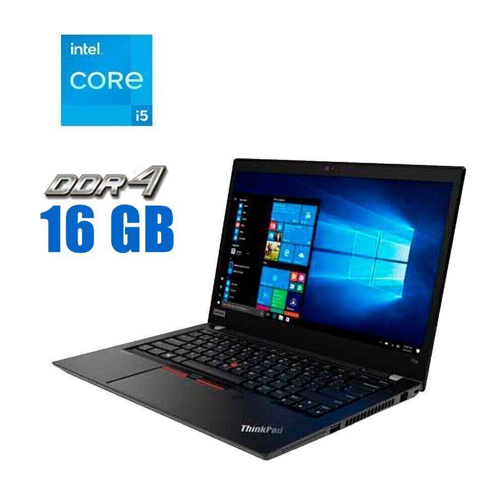 Ультрабук Lenovo ThinkPad T14 Gen 1/ 14" (1920x1080)/ Core i5-10310U/ 16 GB RAM/ 256 GB SSD/ UHD