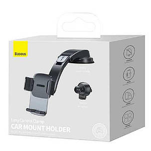 Тримач для мобільного Baseus Easy Control Clamp Car Mount Holder (A Set) Black, фото 3