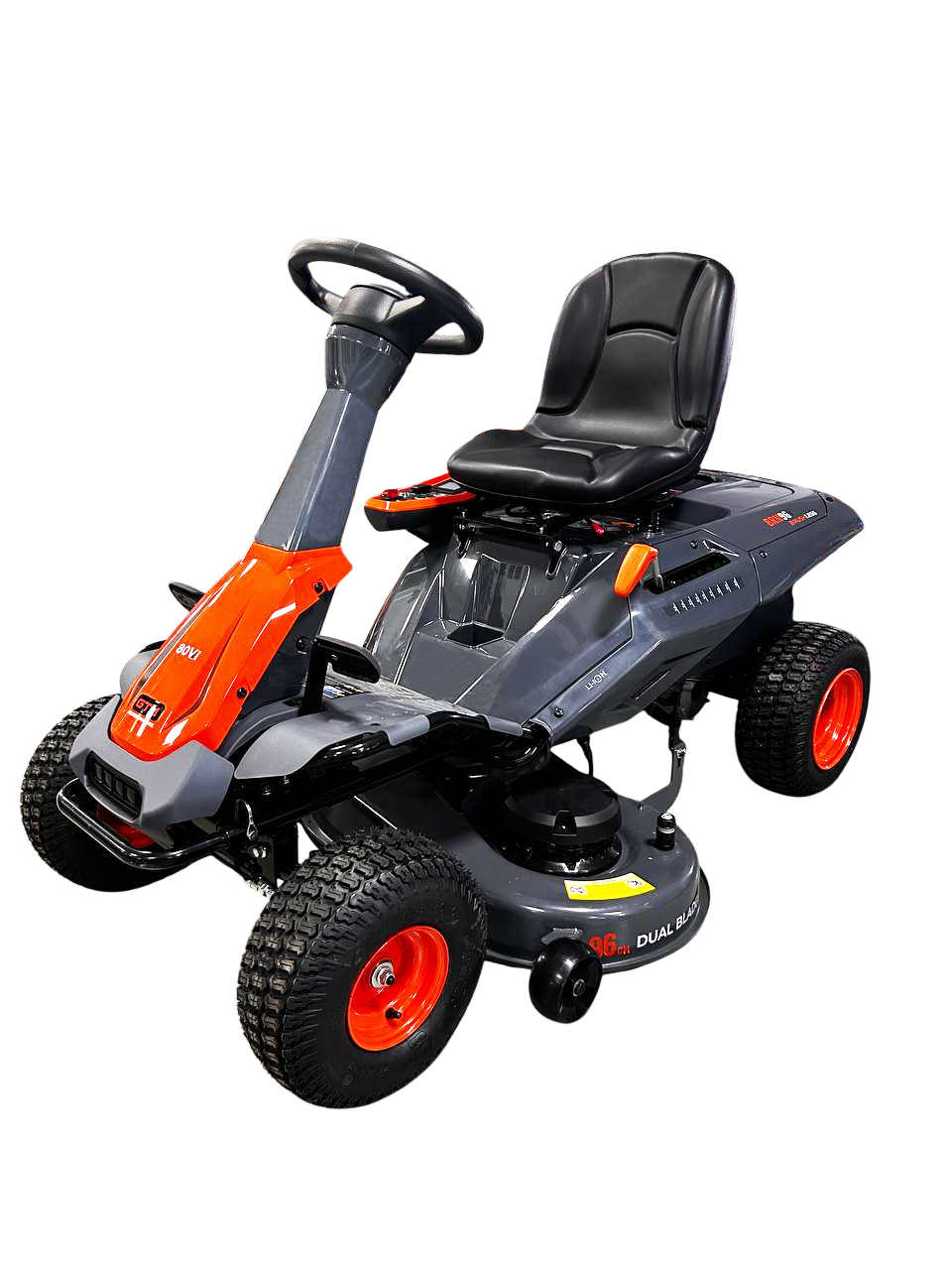 Садовий акумуляторний райдер GTM BRM96 + комплект АКБ і ЗП, фото 1