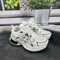 Кросівки жіночі Lady Lily білі еко-шкіра з сіткою 4772, фото 2