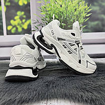 Кросівки жіночі Lady Lily білі еко-шкіра з сіткою 4772, фото 3