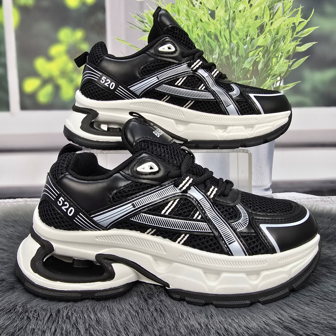 Кросівки жіночі Lady Lily чорні еко-шкіра з сіткою 4772