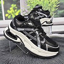 Кросівки жіночі Lady Lily чорні еко-шкіра з сіткою 4772, фото 5