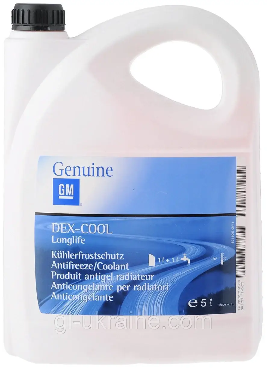 Концентрат-антифриз General Motors Dex-Cool Longlife, 5л (93165162)
