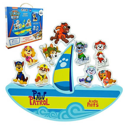 KMKH20/048 Дерев'яна іграшка KidsHits Paw Patrol баланс у коробка 26,5*3*23 см, фото 1