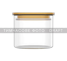 ARDESTO Банка для зберігання Fresh 500мл, скло, пластик, прозорий