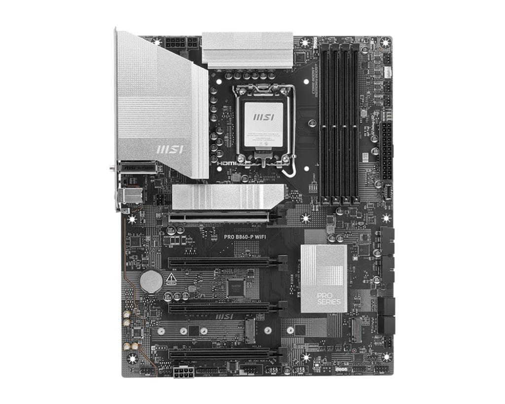MSI Материнcька плата PRO B860-P WIFI s1851 B860 4xDDR5 M.2 HDMI DP WiFi BT ATX