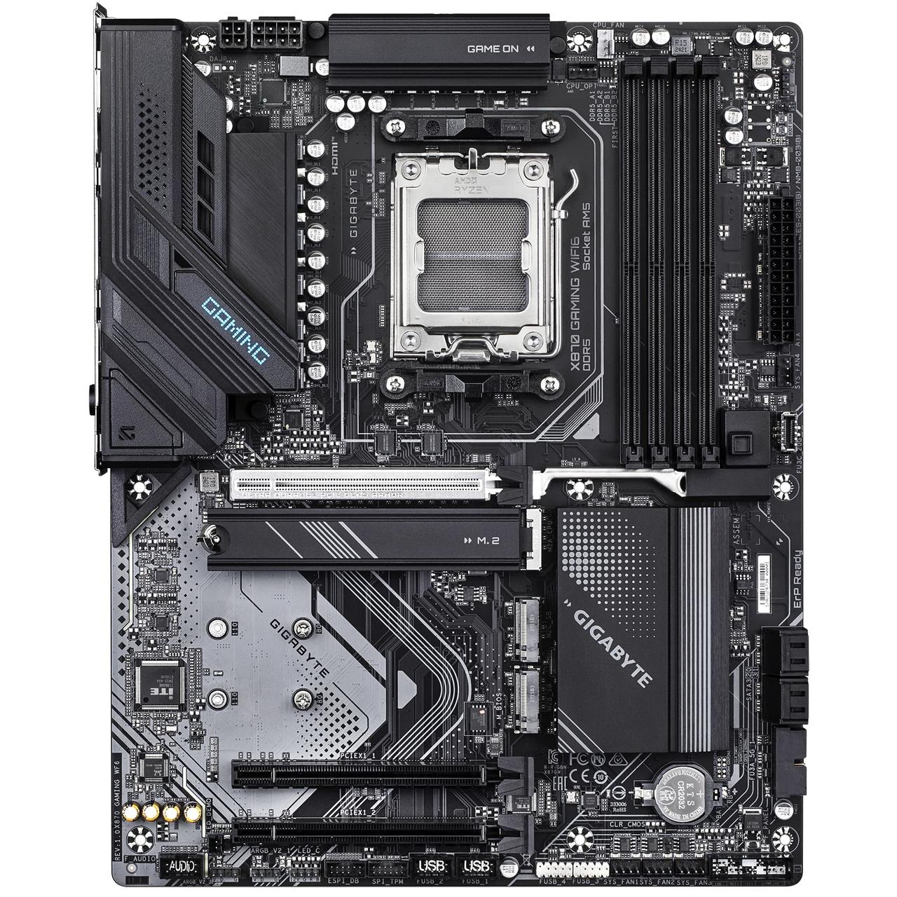 Gigabyte Материнська плата X870 GAMING WF6 sAM5 X870 sAM5 X870 4xDDR5 M.2 HDMI D-Sub ATX