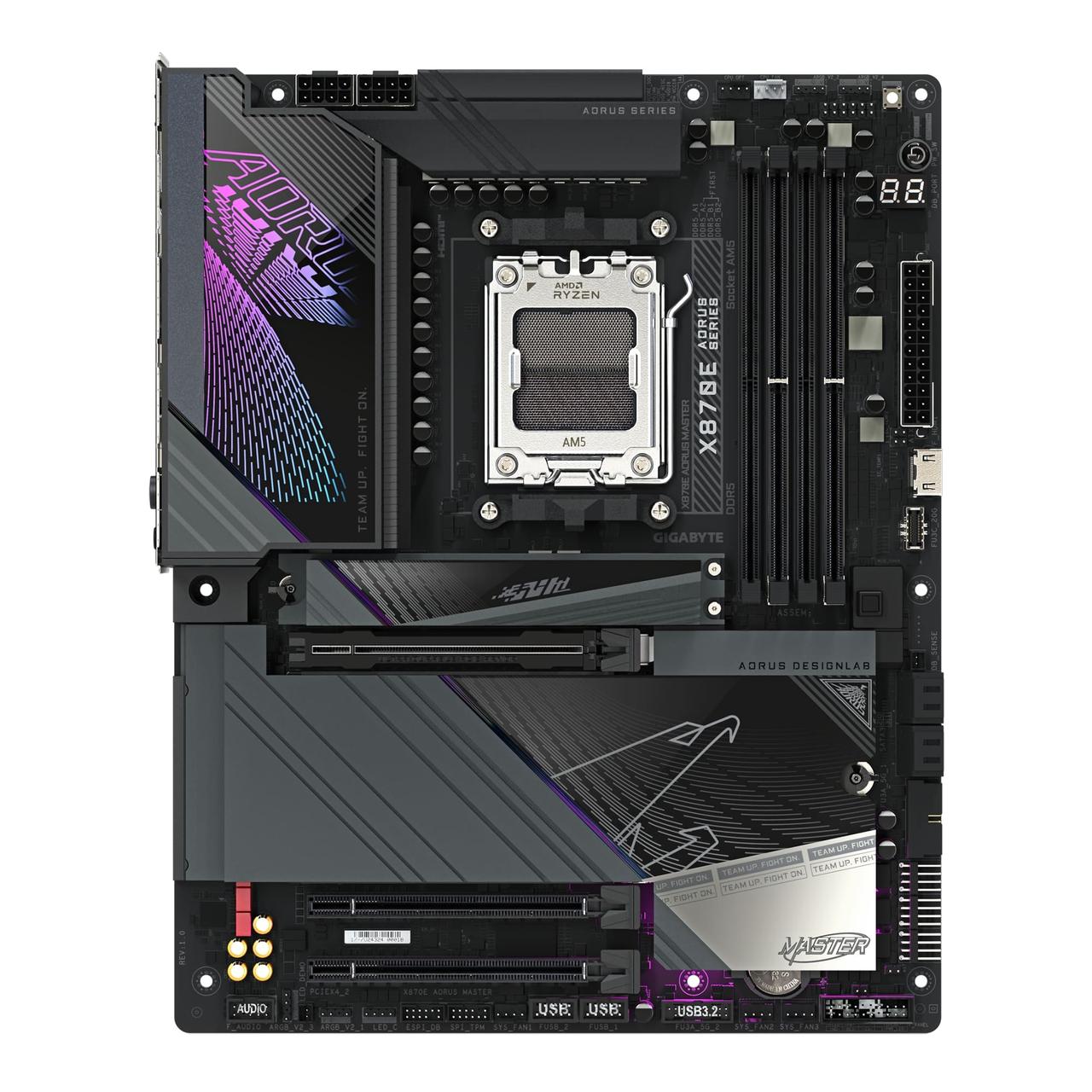 Gigabyte Материнська плата X870E AORUS MASTER sAM5 X870 4xDDR5 M.2 HDMI Typc-C ATX