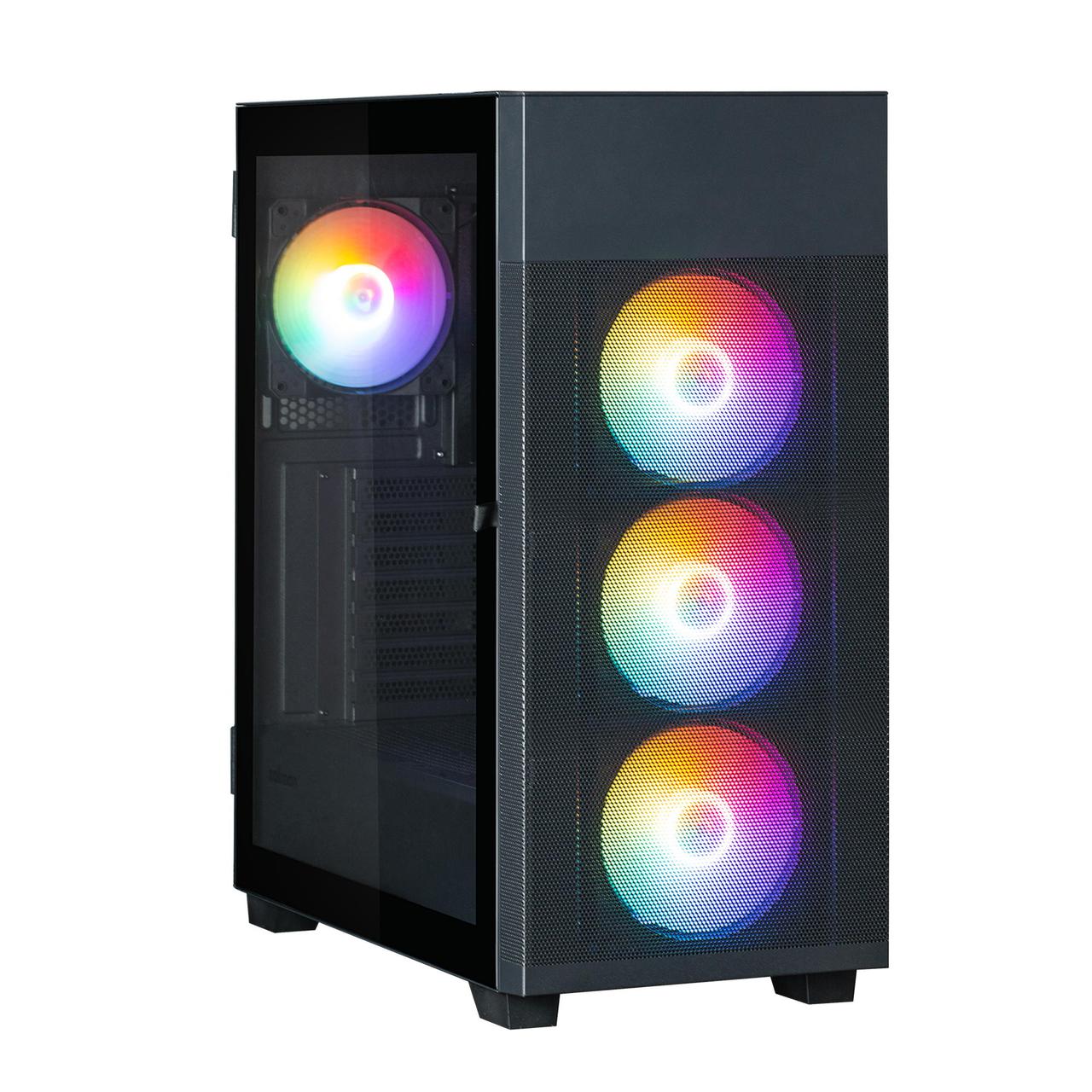 Zalman Корпус S5 Neo без БП, 1xUSB3.1, 1xUSB2.0, 4x120мм FRGB, VGA 390мм, LCS ready, TG Side Panel, ATX,