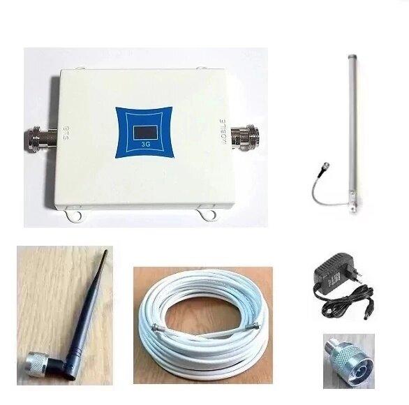 3G/4G LTE підсилювач зв'язку WNG-2116-W 2100 МГц із зовнішньою та внутрішньою круговими антенами, 150 кв. м.