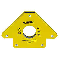 Магніт для зварки стріла 34кг 110×110мм (45, 90, 135°) SIGMA (4270331)