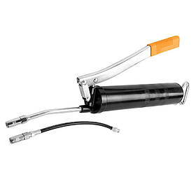 Tolsen Шприц для мастила Профі, об’єм 400 см, тиск до 8500 psi, шланг 150-300мм