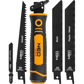 Neo Tools Пила садова тримач, 15см, 24 TPI, 18 TPI, 6 TPI, двокомпонентне руків'я, 0.182кг