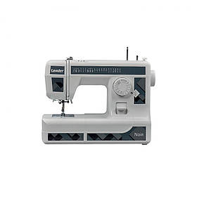 LEADER Швейна машина NOIR, електромех., 70Вт, 17 шв.оп., петля напівавтомат, білий+сірий