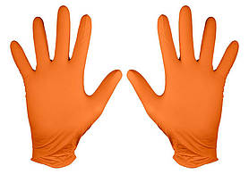 Neo Tools Рукавички робочі/медичні, перфоровані нітрилові, р.M, 50шт., помаранчевий