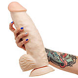 Фалоїмітатор EGZO ГІГАНТ на потужному присоску, фото 5