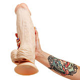 Фалоїмітатор EGZO ГІГАНТ на потужному присоску, фото 6