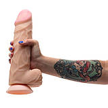 Фалоїмітатор із кібершкіри EGZO ГІГАНТ на присоску 29 х 6,3 см, фото 8