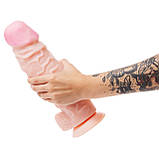 Фалоїмітатор EGZO ГІГАНТ на присоску 24 х 7,6 см, фото 8