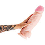 Фалоїмітатор EGZO ГІГАНТ на присоску 24 х 7,6 см, фото 9