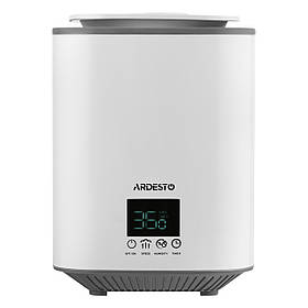 ARDESTO Зволожувач повітря ультразвуковий, 25м2, 3.1л, 250мл/г, електр. кер-ння, верх. залив води, дисплей,