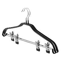 ARDESTO Набір вішаків з прищіпками 42см, 2шт, метал, ПВХ, чорний