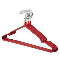 ARDESTO Набір вішаків 40.5см, 10шт, метал, ПВХ, червоний