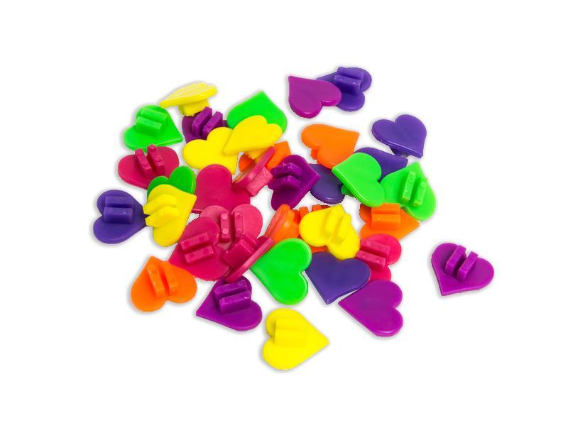 Бусини Spencer 36 шт. на спиці, сердечка (WYP036)