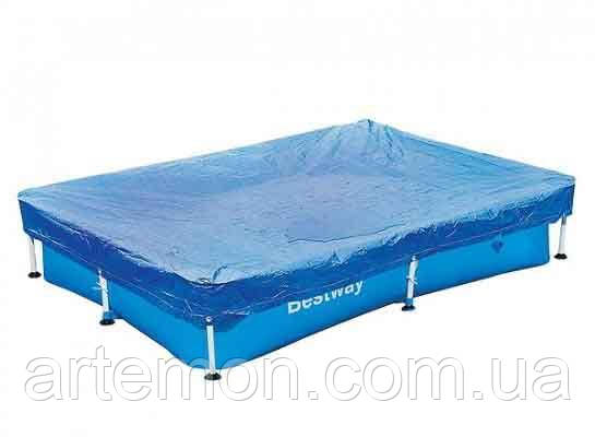 Тент (накриття) Bestway 58103 (155*227 см, для прямокутних каркасних басейнів ▭ 150*221 см) [Склад зберігання: Київ №1]