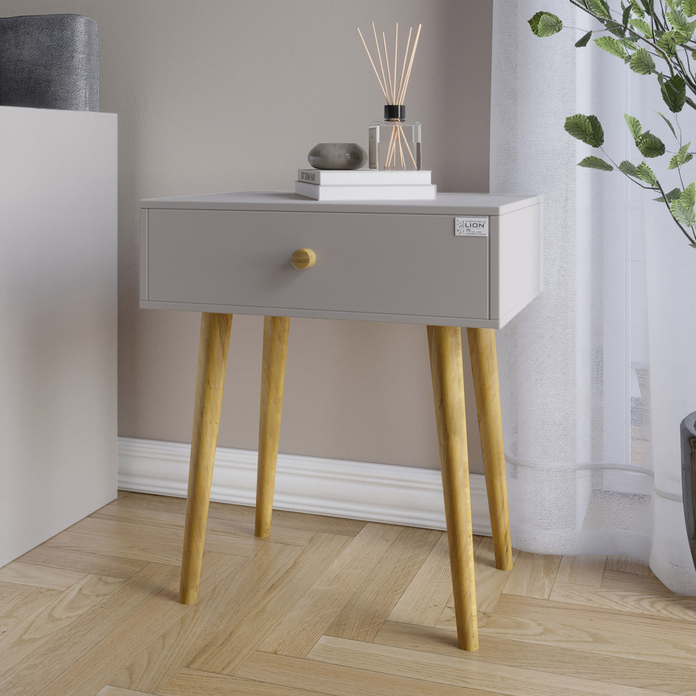 Тумба приліжкова LION Хьюге-4 Кашемір (LION-041024) ТОП