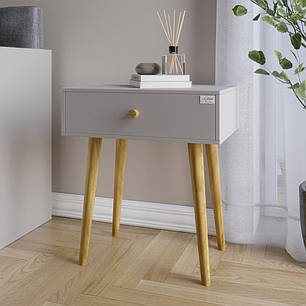 Тумба приліжкова LION Хьюге-4 Кашемір (LION-041024) ТОП, фото 1