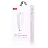 Оригінал! Зарядний пристрій XO CE13 PD65W GaN (2Type-C/1USB) White (XO-CE13-WH) - Вища Якість!, фото 3