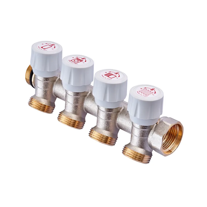 Колектор для водопроводу ROHO 4 контури 3/4"/3/4" R809-04 RO0251, фото 1