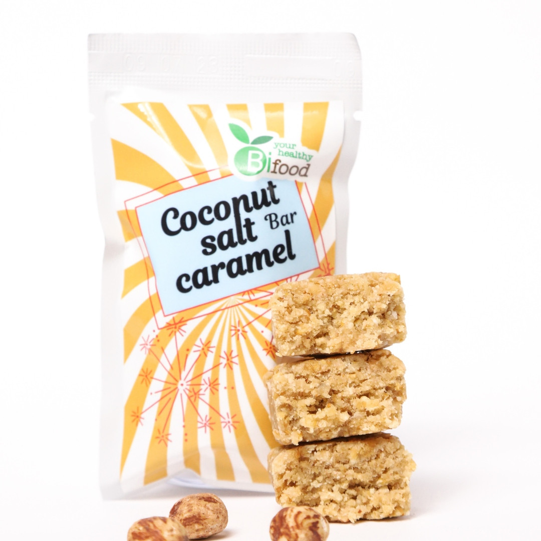 Батончик Кокосова солона карамель 40 г ТМ Bifood