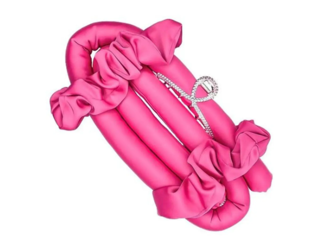 М'які бігуді для холодної завивки волосся Top Beauty малинові, фото 1